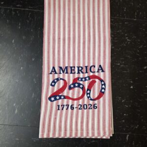250 years tea towel