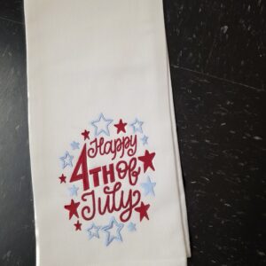 Happy 4th of July tea towel